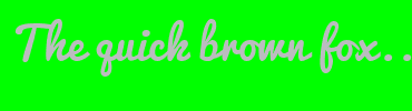 Image with Font Color BBBCBF and Background Color 00FF00
